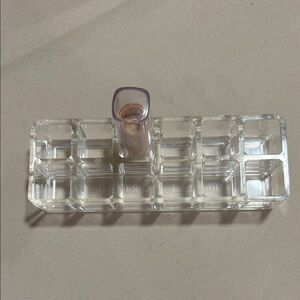 Vintage clear acrylic Merle Norman Lipstick holder.